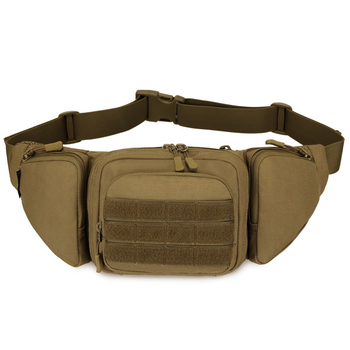 Сумка мужская на пояс Protector Plus Y122 с системой MOLLE Wolf brown