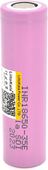 Аккумулятор LiitoKala 18650 Li-Ion Lii-35E, 3500mah (3350-3500mah) , 3.7V (2.5-4.2V), Pink (YT29719)