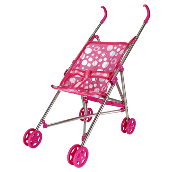 Wózek dla lalek Mega Creative Little Doll Stoller Różowy (5905523604337)