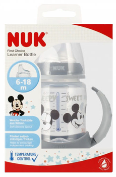 Пляшечка для годування Nuk First Choice Learning Bottle Mickey Сіра 150 мл (4008600382720)