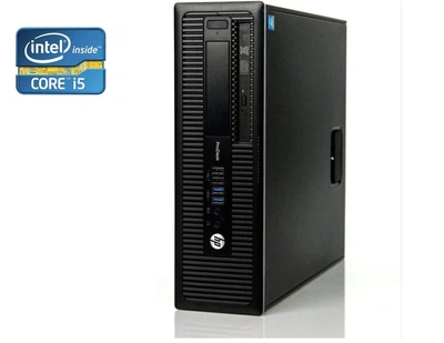 ПК HP ProDesk 600 G1 SFF / Intel Core i5-4570 (4 ядра по 3.2 - 3.6 GHz) / 8 GB DDR3 / 240 GB SSD / Intel HD Graphics 4600 / DVD-ROM / Win 7 Pro б/у