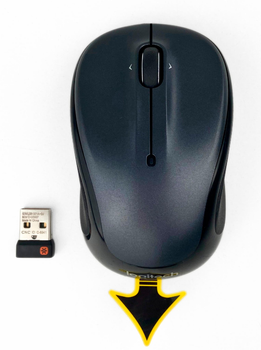 Мышь Logitech M325 Wireless, Dark Silver, Refurbished