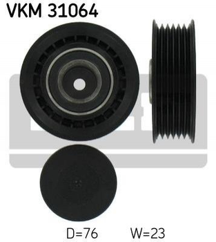 Ролик ремня приводного SKF VKM31064 Volkswagen Transporter, LT 77903343, 074145278D, 074145278F