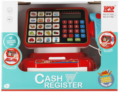 Kasa fiskalna Mega Creative Cash Register Czerwona (5905523609264)