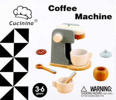 Ekspres do kawy drewniany Mega Creative Cucinino Coffee Mashine z akcesoriami (5908275188087)