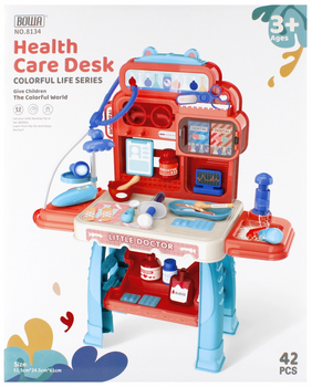 Zestaw lekarski Mega Creative Health Care Desk z akcesoriami 42 elementa (5904335843002)