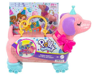 Zestaw do zabawy z figurkami Mattel Polly Pocket Dog Party (0194735108848)