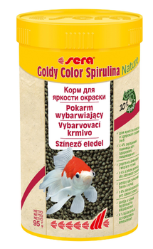Корм для золотых рыб Sera Nature Goldy Color Spirulina в гранулах 250 мл (95 г) 08822