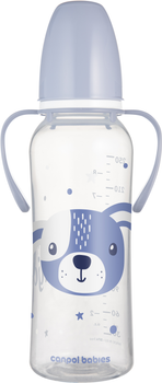 Стандартна пляшечка Canpol Babies Cute Animals Собачка з ручками 250 мл (11/845_blu)