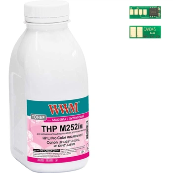 Тонер и Чип для Canon i-Sensys LBP-613Cdw WWM Magenta 45г 045-CF403A-201M