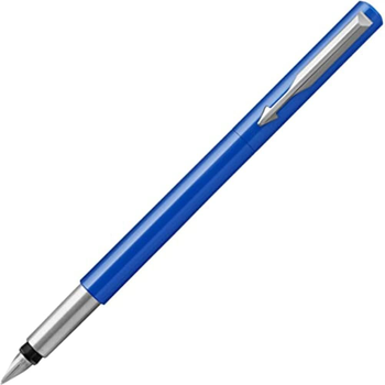 Ручка пір'яна Parker Vector Blue Fountain Pen with Chrom Синя (3501179801704)