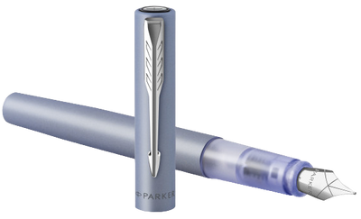 Ручка пір'яна Parker Vector XL Silver Blue CT Fountain Pen Синя (3026981597459)