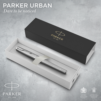 Ручка пір'яна Parker Urban Metro Metallic CT Fountain Pen Синя (3501179316055)