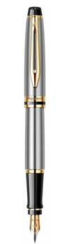 Ручка пір'яна Waterman Expert 3 Stainless Steel Синя (3501170951941)