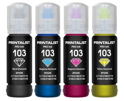 Чернила для Epson EcoTank L3201 PRINTALIST 103 B/C/M/Y 4х70г PL103SET