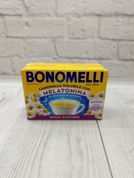 Чай Bonomelli Melatonina натуральний розчинний ромашковий з мелатоніном та магнієм 16 пакетиків