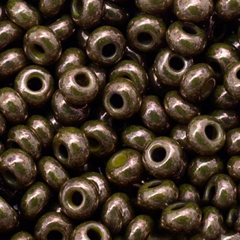 Бисер 83112 Чешский Preciosa 10/0, Непрозрачный Радужный OL, Коричневый, Круглый, 50 г