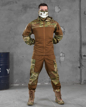 Тактичний чоловічий костюм ріп-стоп весна/літо 2XL койот+мультикам (87199)