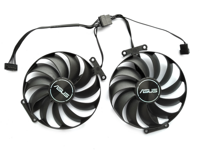 Вентилятор FirstD для видеокарты ASUS RTX 3060 Ti 3070 Dual (orgnl) 95 мм 7-pin FDC10U12S9-C (CF1010U12S T129215SU CF1010U12D) комплект 2 шт (№337.8)