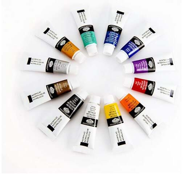 Zestaw farb akrylowych Royal & Langnickel Essentials Metalic Color 12 x 12 ml (0090672381088)