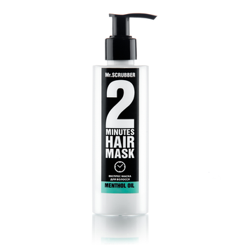 Експрес-маска для волосся 2 Mr.Scrubber Minutes Menthol Oil, 200 g