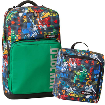 Шкільний набір Lego School Optimo Plus Ninjago Prime Empire Рюкзак + Спортивна сумка (5711013098155)