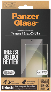 Szkło ochronne ekranu Panzer Glass Screen Protector Galaxy S24 Ultra Ultra-Wide Fit (5711724073526)