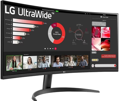 Монітор 34" LG Curved UltraWide 34WR50QC-B.AEU