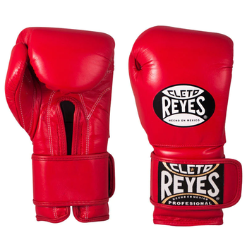 Боксерские перчатки Cleto Reyes Leather Contact Closure Gloves Red (01E6.12.RED)