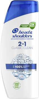 Шампунь против перхоти и бальзам-ополаскиватель 2 в 1 Head & Shoulders Основной уход 625 мл (8700216304948)