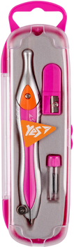 Циркуль YES 3 предмети Рожевий (5056574438546)