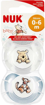 Smoczek Nuk Disney Baby Puchatek i Tygrysek 0-6 miesięcy 2 szt (4008600440130)