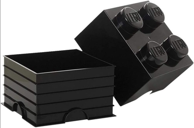 Pojemnik do przechowywania LEGO Storage Brick 4 Czarny (40031733)