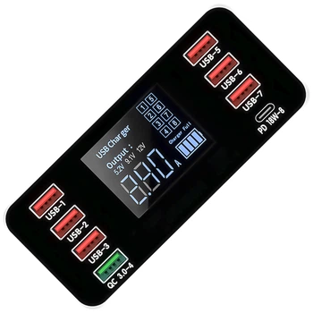 Сетевое зарядное устройство на 8 портов Digital Lion WLX- A9P, 60W, СЗУ, USB-A + Type-C