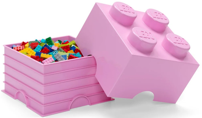 Контейнер для зберігання LEGO Storage Brick 4 Світло-рожевий (40031738)