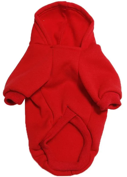 Худи для собак и котов EcoToys Red XL красное A: 37 см B: 43 см C: 29 см X-7061