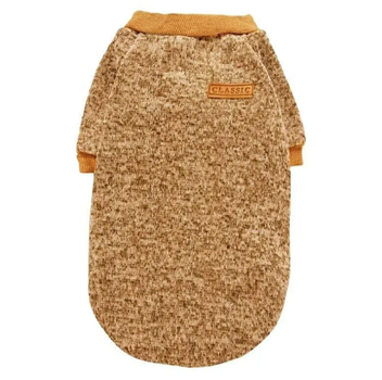 Кофта для собак та котів EcoToys Coffe XS ряба кавова A: 20 см B: 31 см C: 19 см X-7080