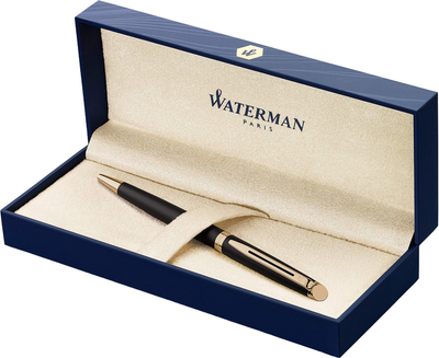 Кулькова ручка Waterman Hemisphere Matt Black GT Ballpoint Pen Синя (3501170920770)