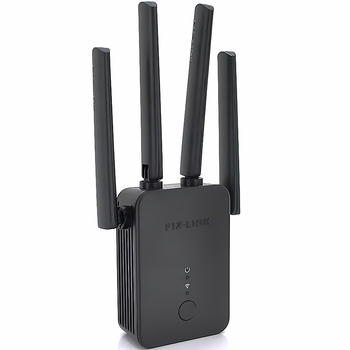Ретранслятор Pix-Link LV-WR42Q Wi-Fi 300M 2.4GHz Black (LV-WR42Q-BK)