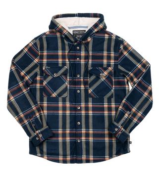 Рубашка Howitzer Allegiance Hooded Flannel Navy Orange (371WV100-NV-S)