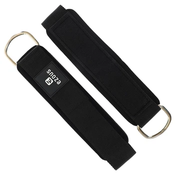 Манжет для тяги на ноги лямка для ног Ezous Training Ankle Straps H-02 2шт в комплекте Black