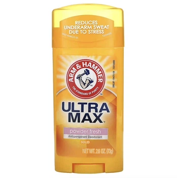 Твердый дезодорант-антиперспирант для женщин, Arm & Hammer, UltraMax, свежий пудровый аромат, 73 г