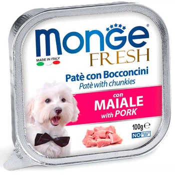Monge (Монж) DOG FRESH - Ніжний паштет зі свининою для собак, 100 г