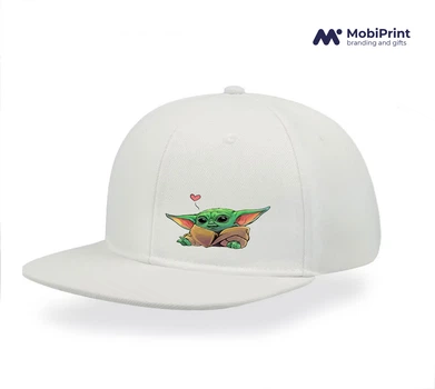 Кепка Snapback Грогу Йода лайк(Grogu Baby Yoda) Белый (9276-3522-WT)