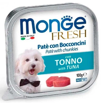 Monge (Монж) DOG FRESH - Ніжний паштет з тунця для собак, 100 г