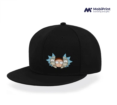 Кепка Snapback Рик и Морти Черный (9276-2068-BK)