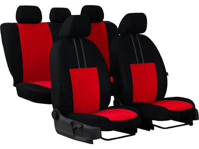 Авто чехлы для GEELY FC 2006-2011 (2002-2011) Pok-ter Economic с красной вставкой