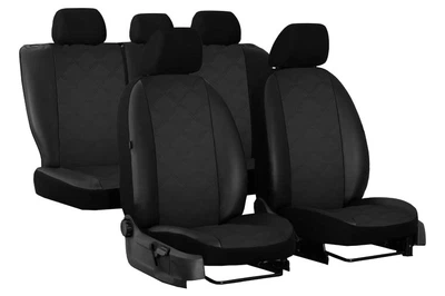 Авто чехлы из эко кожи GEELY SL 2011-2017 (2002-2011) Pok-ter ELIT Premium с черной вставкой