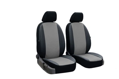 Авточехлы на передние сиденья GEELY MK 2006-2014 (2002-2011) Pok-ter Perline из перфорированной эко кожи с серой вставкой