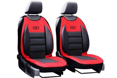 Авто чехлы накидки для GEELY MK Cross 2010-2016 (2002-2011) Pok-ter GT красные (на передние сиденья)